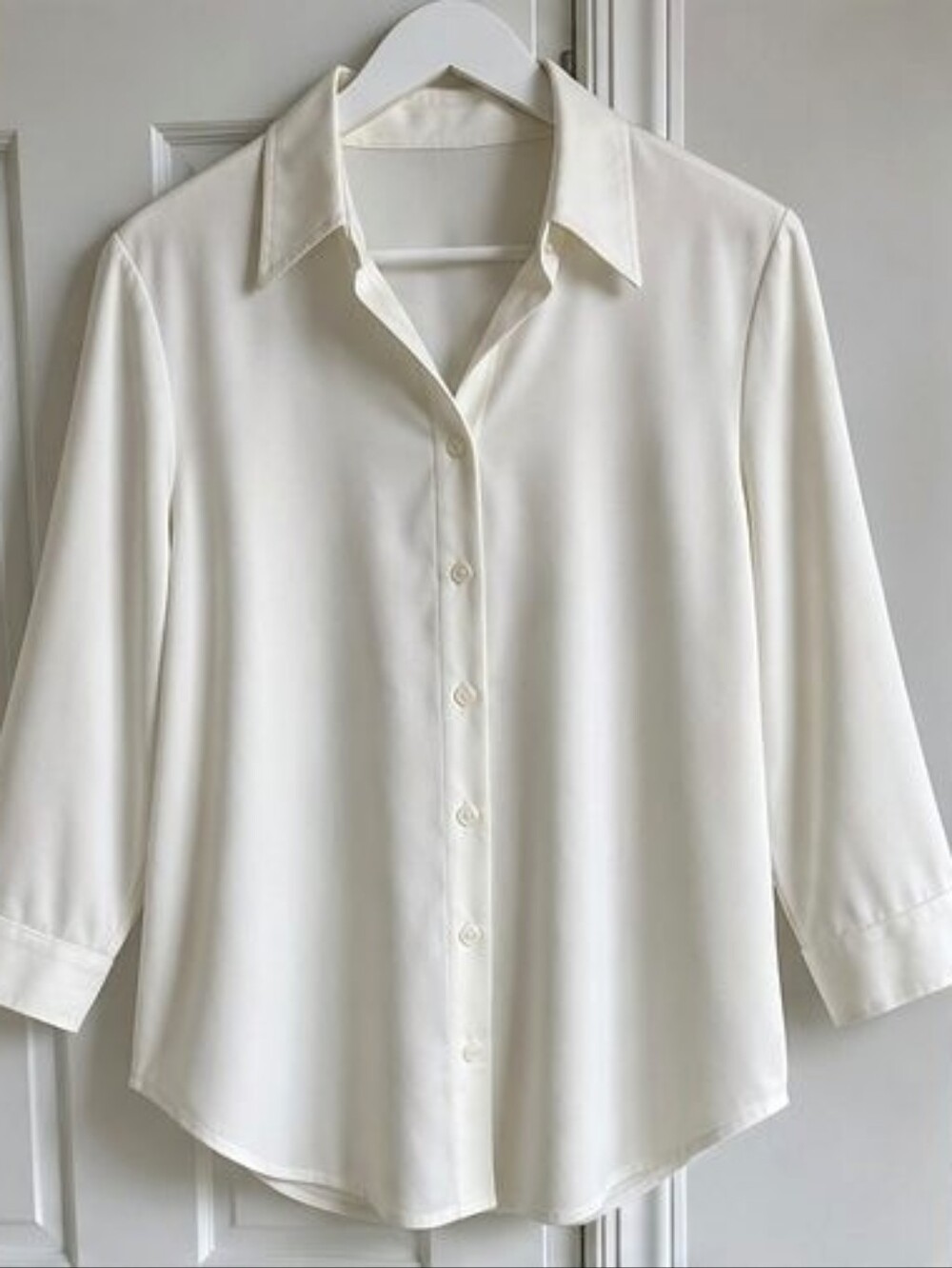Ivory Lace Trim Top
